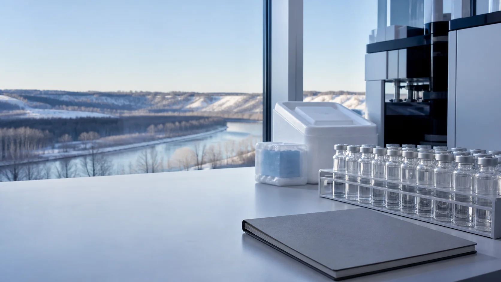 Research peptide delivery planning for Edmonton laboratories