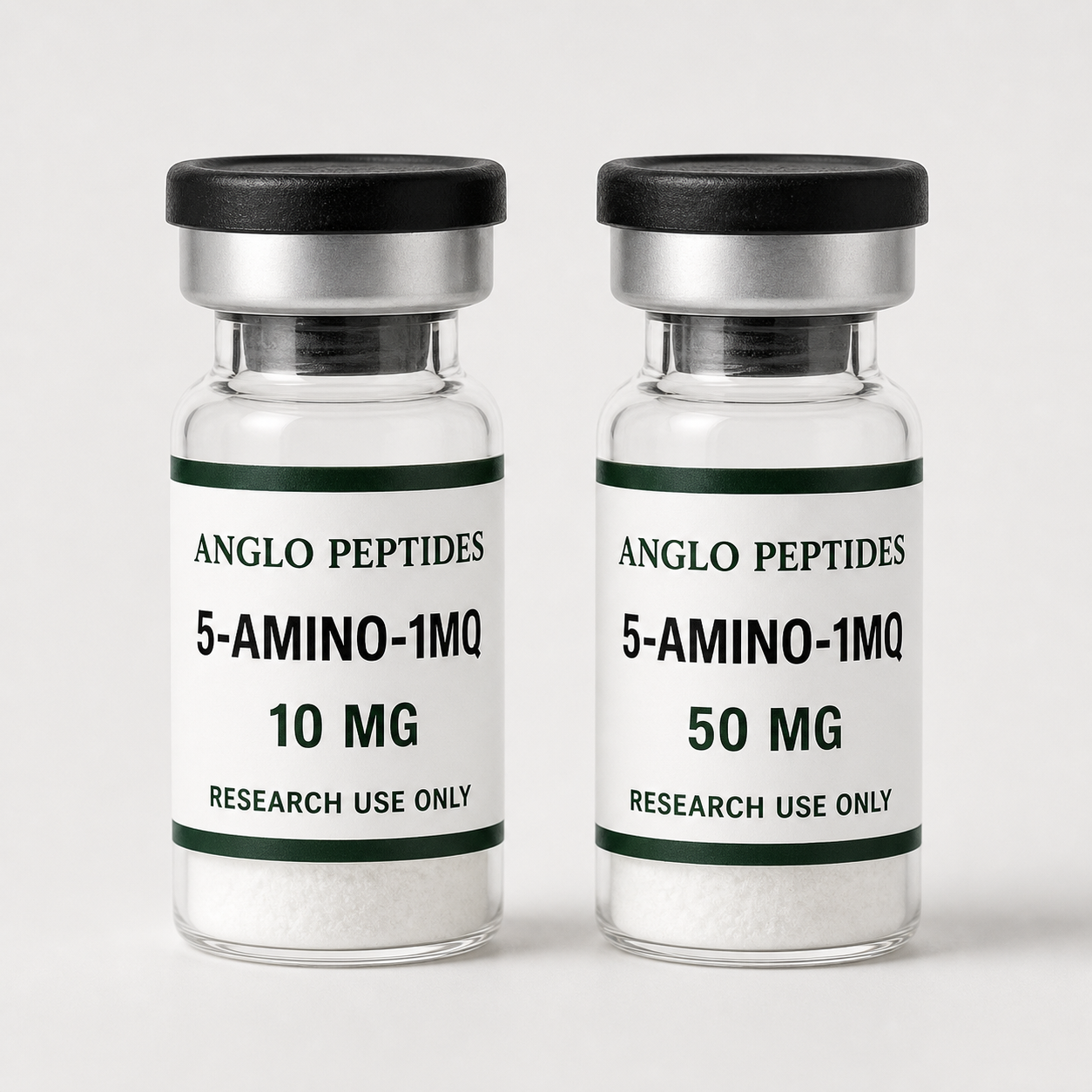 Flacons de recherche 5-Amino-1MQ de 10 mg et de 50 mg au Canada